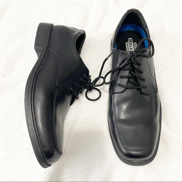 Skechers relaxed fit memory foam lace up square toe shoe size 9.5 men’s NEW main image 7